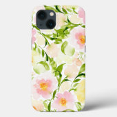 Waterverf bloem pony bloem speck iPhone Case-Mate iPhone Case (Achterkant)