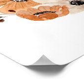 Waterverf Bloem Poster Natuur Kinderkamer Print (Hoek)