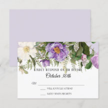 Waterverf Bloem Roos Pioenblad Lavendel RSVP