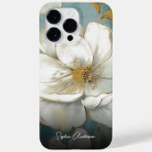 Waterverf Bloem Rozen met Uw Monogram Case-Mate iPhone Case (Achterkant)