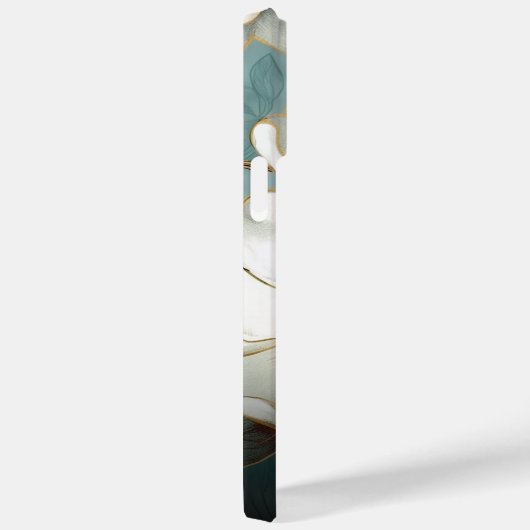 Waterverf Bloem Rozen met Uw Monogram Case-Mate iPhone Case (Achterkant / Rechts)