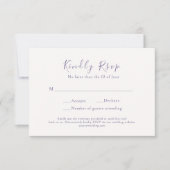 Waterverf Bloem Schrift Bruiloft RSVP Kaart (Voorkant)