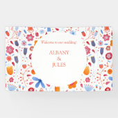 Waterverf Bloem Spandoek (Horizontaal)