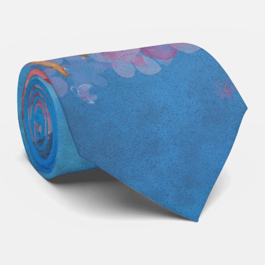 waterverf Bloem Stropdas (Opgerold)