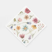 Waterverf Bloem Thee Servetten (Hoek)