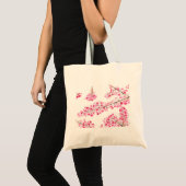 Waterverf bloem tote bag (Voorkant (product))