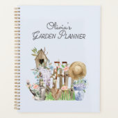 Waterverf Bloem Tuingereedschap Tuin  Planner (Voorkant)