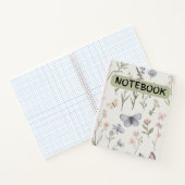 Waterverf bloem & vlinder Spiral Bound notitieboek (Binnen)