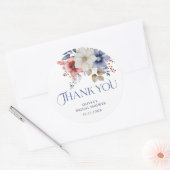 Waterverf Bloem Waterverf Bedank Sticker (Envelop)