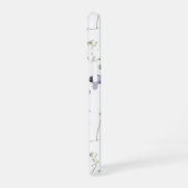 Waterverf Bloem Wildbloem Patroon Monogram iPhone 16 Hoesje (Linkerkant)