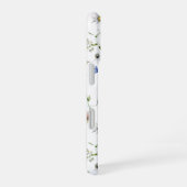 Waterverf Bloem Wildbloem Patroon Monogram iPhone 16 Hoesje (Rechterkant)