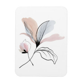 Waterverf Bloem Worp Kussen Magneet