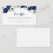 Waterverf Bloemachtige Bruiloftswijn Raffle Informatiekaartje (Voorkant / Achterkant)