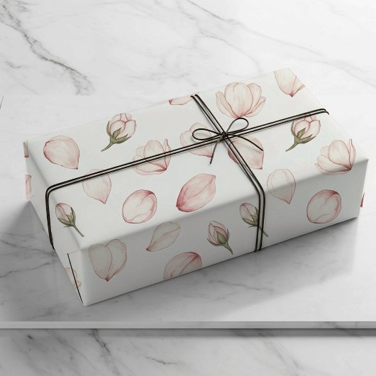 Waterverf Bloemblaadjes Inkleuren Wikkelpapier Cadeaupapier