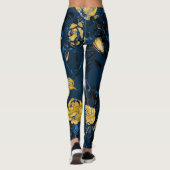 Waterverf bloemblaadjes:  patroon leggings (Achterkant)