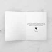 Waterverf bloemblaadjes & prosecco zomer bruidssho bedankkaart (Binnen)