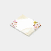 Waterverf bloembladeren post-it® notes (Schuin)