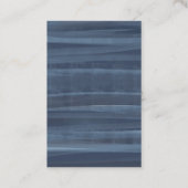 Waterverf bloemblauw & goud, geometrische vorm visitekaartje (Achterkant)