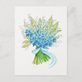 Waterverf bloemboeket briefkaart (Voorkant)