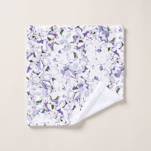 Waterverf bloemboeket van hydrangeas. bad handdoek (Wasdoekje)
