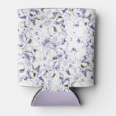 Waterverf bloemboeket van hydrangeas. blikjeskoeler (Voorkant)