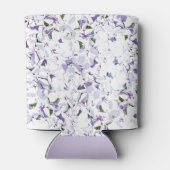 Waterverf bloemboeket van hydrangeas. blikjeskoeler (Achterkant)