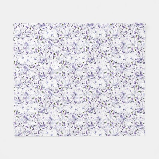 Waterverf bloemboeket van hydrangeas. fleece deken (Voorkant (Horizontaal))