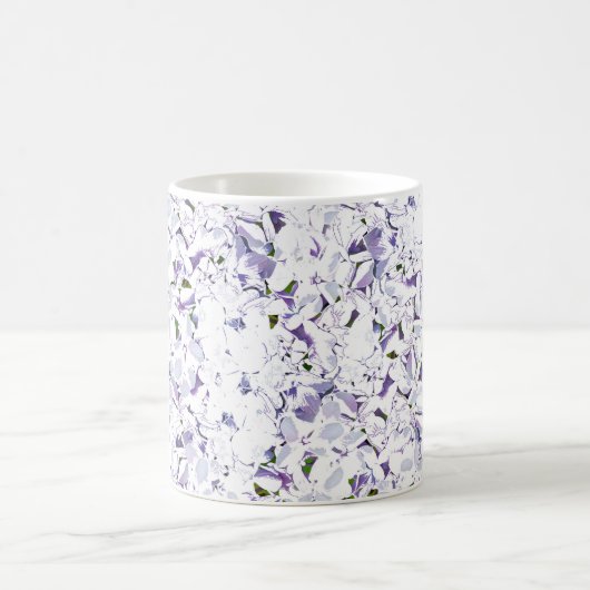 Waterverf bloemboeket van hydrangeas. koffiemok (Center)