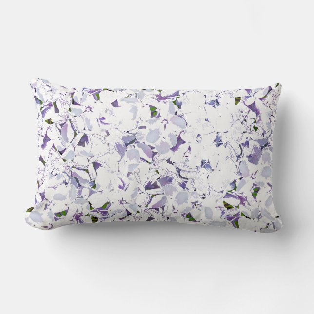 Waterverf bloemboeket van hydrangeas. kussen (Voorkant)