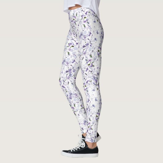 Waterverf bloemboeket van hydrangeas. leggings (Links)