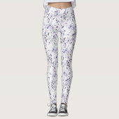 Waterverf bloemboeket van hydrangeas. leggings (Voorkant)
