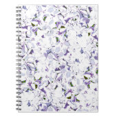 Waterverf bloemboeket van hydrangeas. notitieboek (Voorkant)