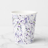 Waterverf bloemboeket van hydrangeas. papieren bekers (Rechts)