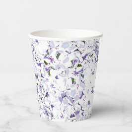 Waterverf bloemboeket van hydrangeas. papieren bekers