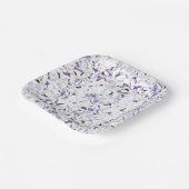 Waterverf bloemboeket van hydrangeas. papieren bordje (Gebogen)