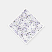 Waterverf bloemboeket van hydrangeas. servet (Hoek)