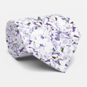 Waterverf bloemboeket van hydrangeas. stropdas (Opgerold)