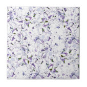 Waterverf bloemboeket van hydrangeas. tegeltje (Voorkant)