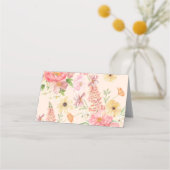 Waterverf Bloemboter Cream Trouwtafel Plaatskaartje (Achterkant)