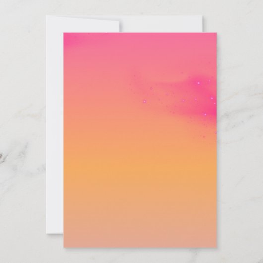 Waterverf Bloemboter Gele Lente bruiloft Kaart (Achterkant)