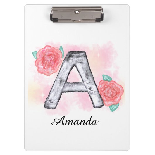 Waterverf Bloembrief A Klembord (Voorkant)