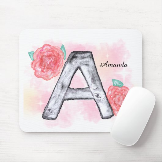 Waterverf Bloembrief A Muismat (Met muis)