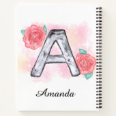 Waterverf Bloembrief A Notitieboek (Achterkant)