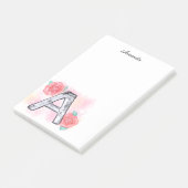 Waterverf Bloembrief A Post-it® Notes (Schuin)