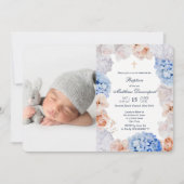 Waterverf Bloemdoop foto uitnodiging (Voorkant)