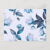 Waterverf bloemen 10 briefkaart (Achterkant)
