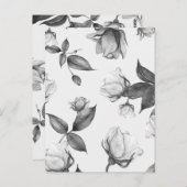 Waterverf bloemen 12 briefkaart (Voorkant / Achterkant)