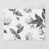 Waterverf bloemen 12 briefkaart (Achterkant)