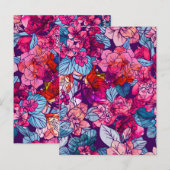 Waterverf bloemen 16 briefkaart (Voorkant / Achterkant)