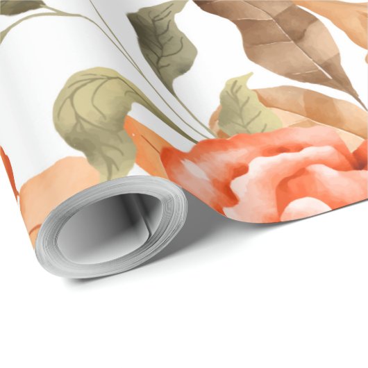 Waterverf Bloemen 1 Cadeaupapier (Rol Hoek)